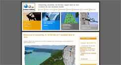 Desktop Screenshot of escalade-canyoning-jura.com